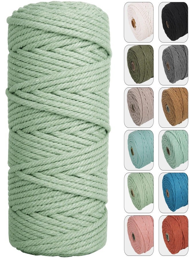 NOANTA 4mm 109yards Macrame Cord Sage Cotton Rope for Wall Hanging, Plant Hangers, Crafts, Knitting - Image 1